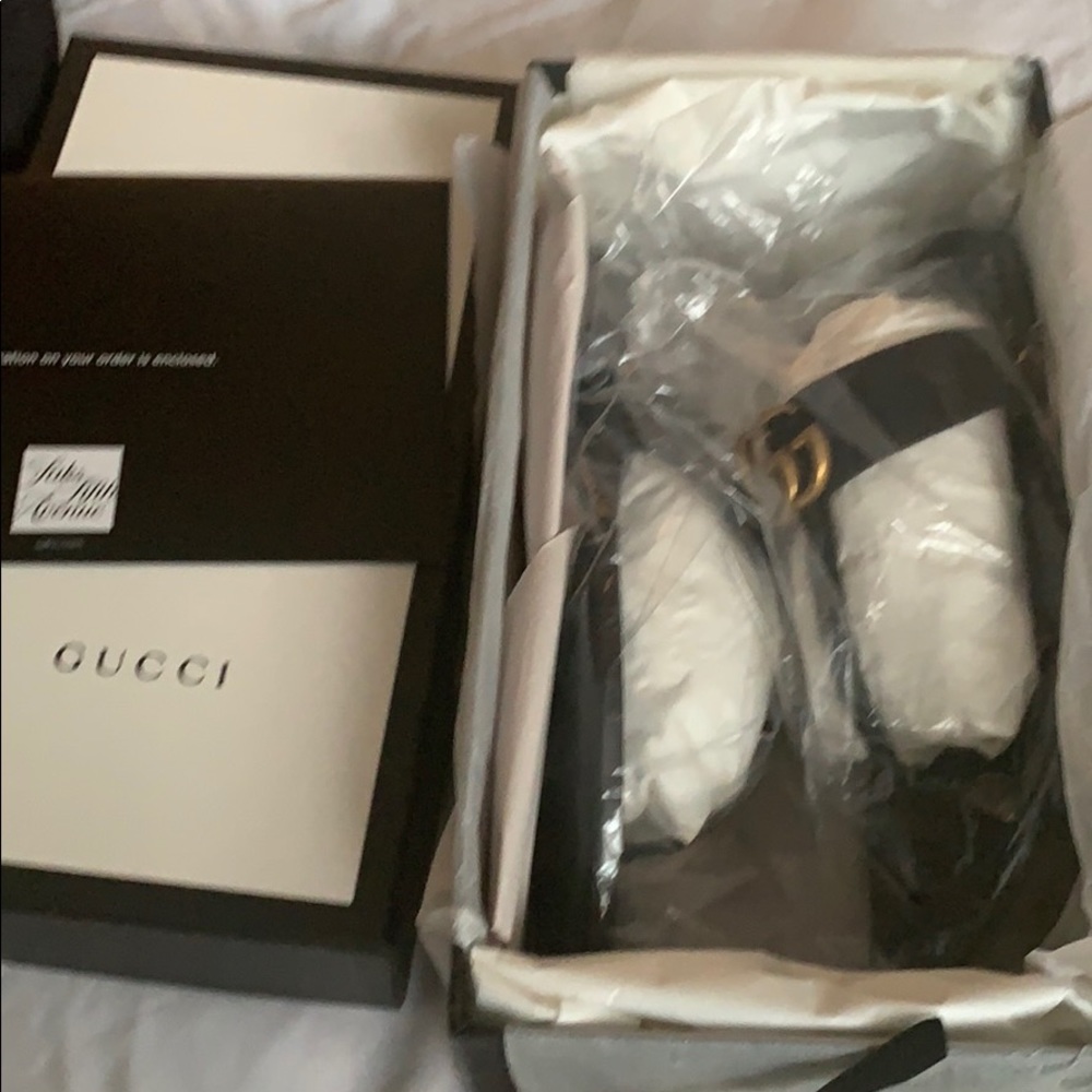Black Gucci Thong Sandal